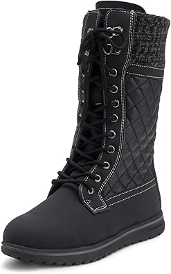 POLAR Womens Rain Thermal Warm Snow Winter Knee High Waterproof Boots
