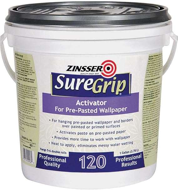 1 gal Zinsser 2906 SureGrip 120 Activator for Pre-Pasted Wallpaper Adhesive