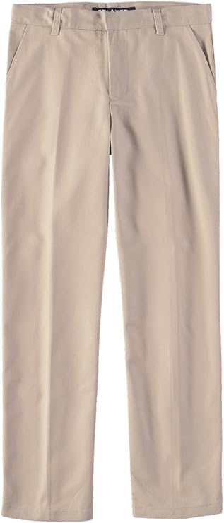 French Toast Boys' Adjustable Flat Front Double Knee Pant