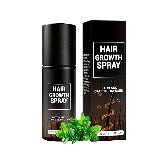 Biotin Hair Growth Spray, Professional Hair Growth Oil for Thicker Fuller Hair, Scalp Serum for Thinning Hair & Hair Fall,Treatment for Men & Women (1pcs)