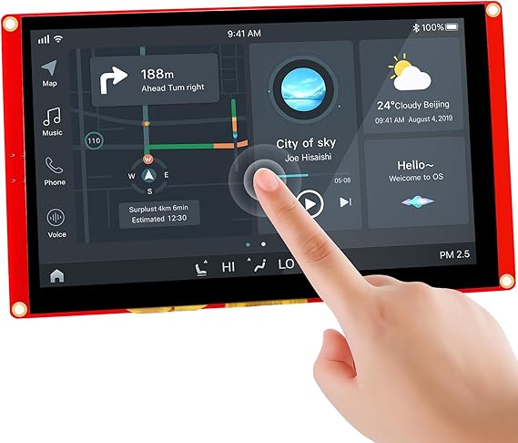 ELECROW ESP32 Display 7 Inch HMI IPS Touch Screen 800x480 for ESPHome