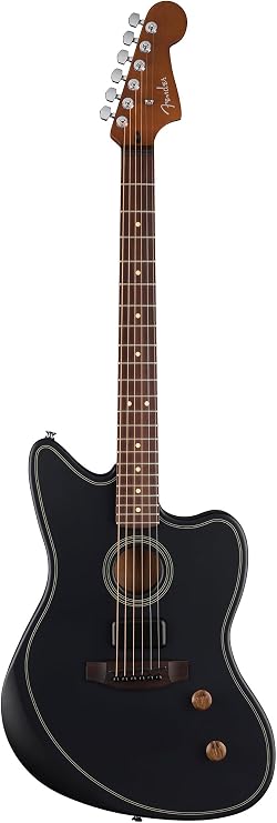 Fender Acoustasonic Standard Jazzmaster Acoustic-electric Guitar - Black