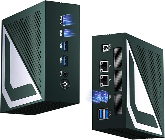 Mini PC, Desktop Computer with 14th Gen Core Ultra U9-185H up to 5.1 GHz, Win-11 Pro, 16G DDR5, 1T M.2 PCIE4.0 SSD, Dual 2.5G LAN, DP/HD2.1/USB4.0, 8K/4K@60Hz, WiFi7/BT5.4, Oculink, Green