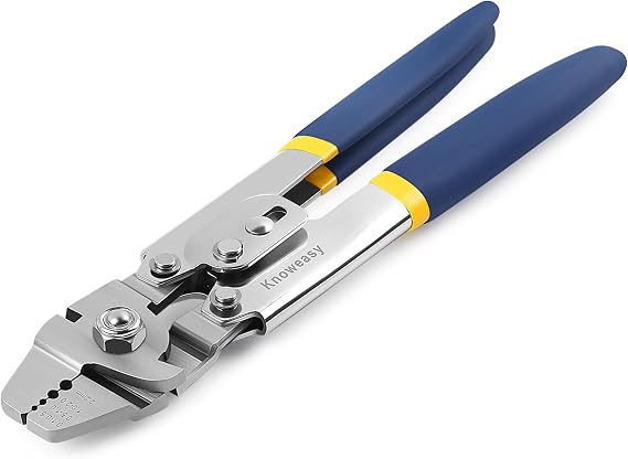 Knoweasy Wire Rope Crimper for Sleeves up to 2.2mm, Electrical Repair