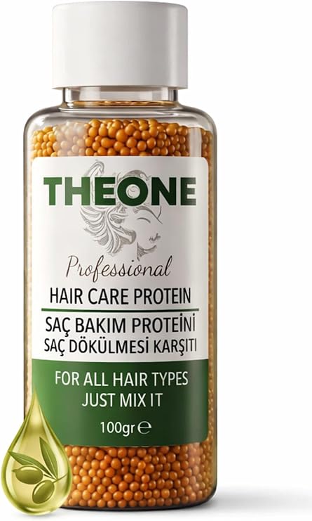 THEONE Profesyonel Saç Bakım Proteini, Onarıcı ve Canlandırıcı Bakım Kompleksi, Yıpranmış Saçlar İçin, 100gr