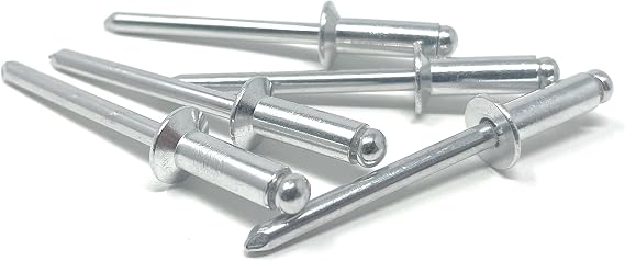 Metal Magery - Aluminum Countersunk Head Blind Rivets Pop Rivets - 3/16" Diameter - 50 Count (3/16" x 3/8" (0.25-.375 Inch Grip Range))