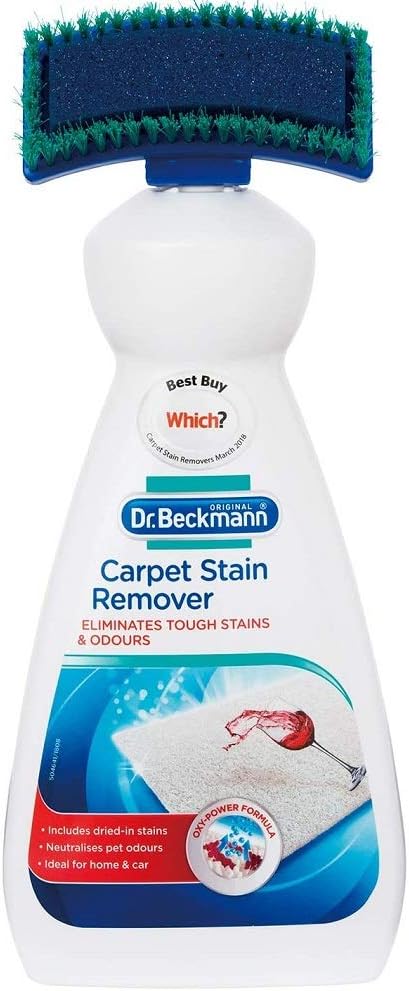4 X Dr. Beckmann Carpet Stain remover with cleaning applicator/brush -650ml