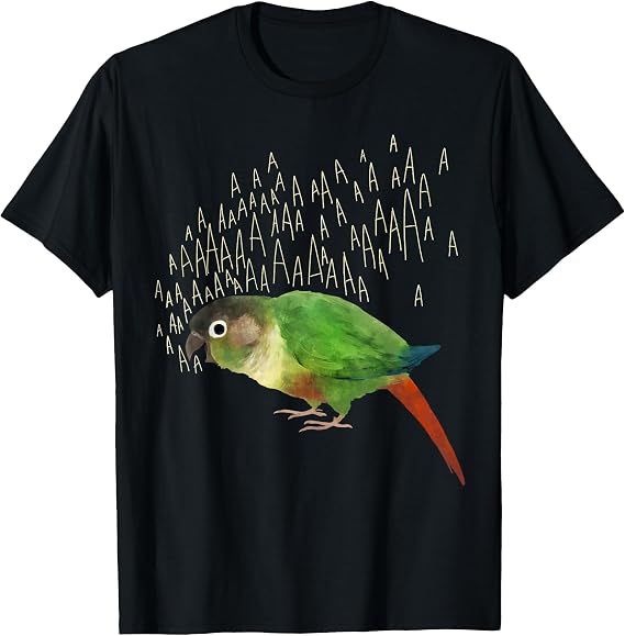 Screaming Green Cheek Conure T-Shirt