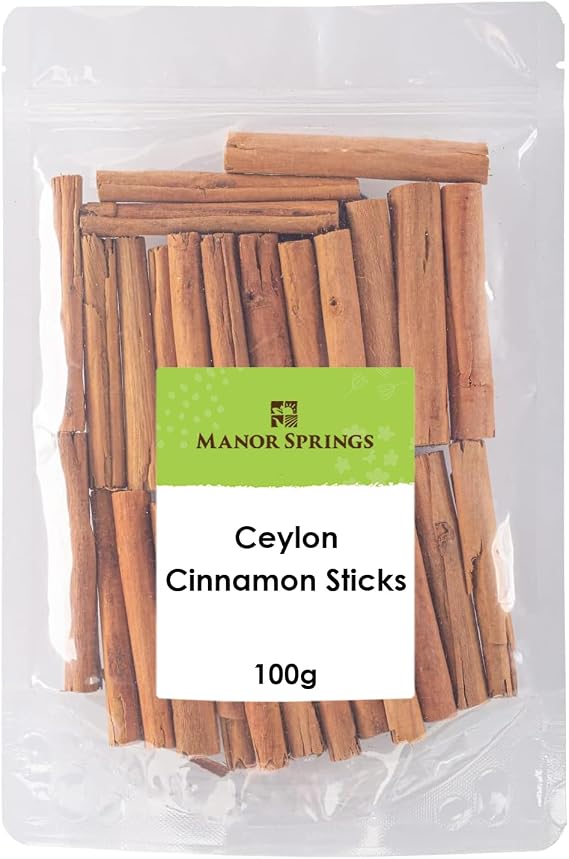 Ceylon Cinnamon Sticks 100g by Manor Springs