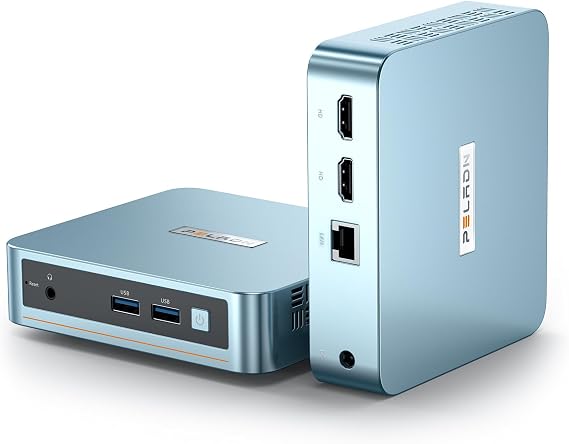 PELADN Mini PC, N5095,8GB DDR4/256GB SSD for Home Business | Dual HD,Mini Desktop Computer,WiFi5 4K/60Hz Dual-Display USB3.2/BT4.2 Mini Computers