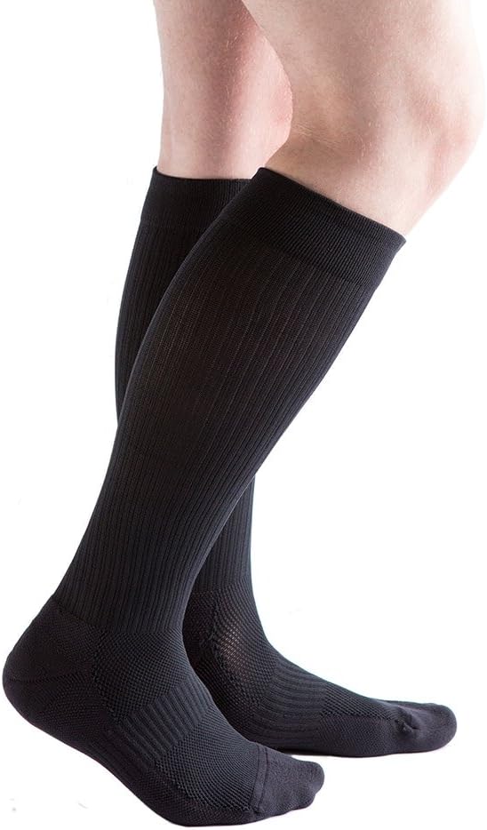 Mens 15-20 mmHg Compression Socks, Cushion Rib