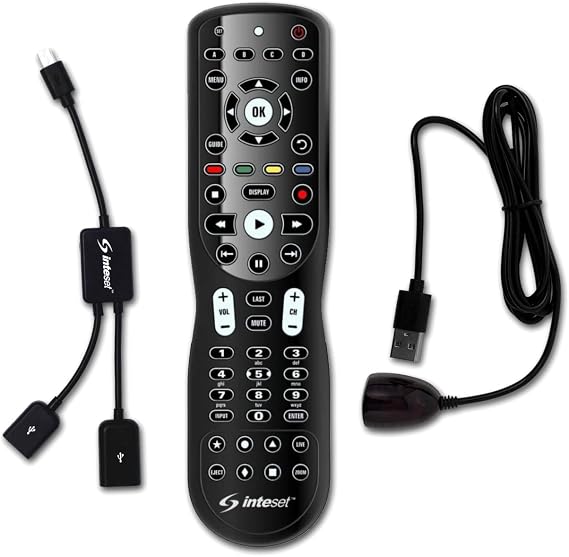 Inteset INT422 Universal Remote with IReTV and Custom OTG Y Cable for F-TV