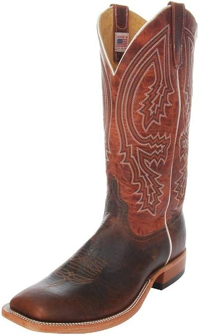 Anderson Bean S1105 Men's Square Toe Mike Tyson Bison Rust Lava Boots (8.5, numeric_8_point_5)