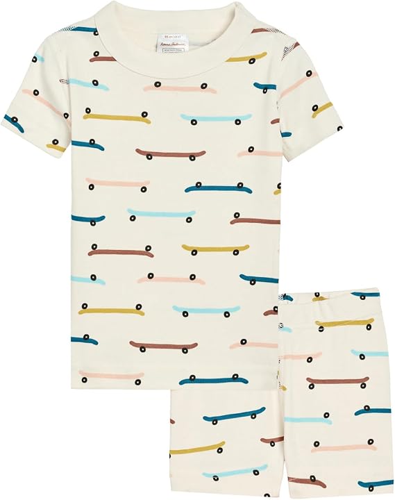 Hanna Andersson HannaJams Print Short John Pajamas Set (Infant/Toddler/Little Kid/Big Kid)