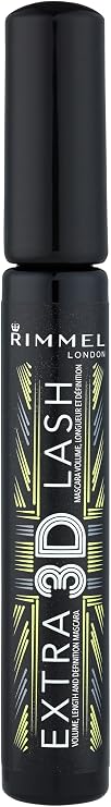 Rimmel London Extra 3D No. 003 Extreme Black Lash Mascara for Women, 0.27 Ounce