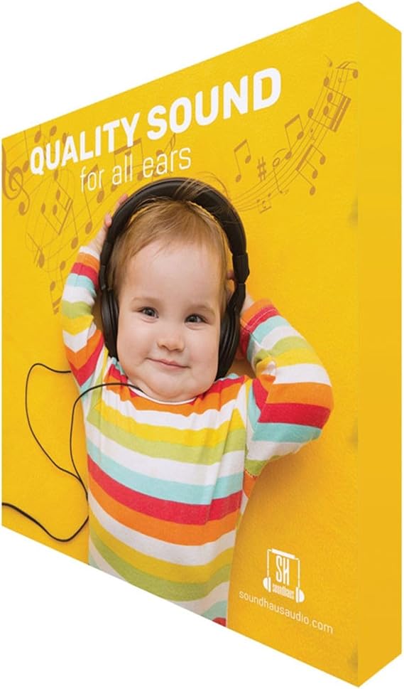 Custom Fabric Pop Up Straight Display, Trade Show Display Backdrop Booth, Hook and Loop Step and Repeat Backdrop for Trade Show Backdrops (Graphic with Frame, 8ftx8ft)