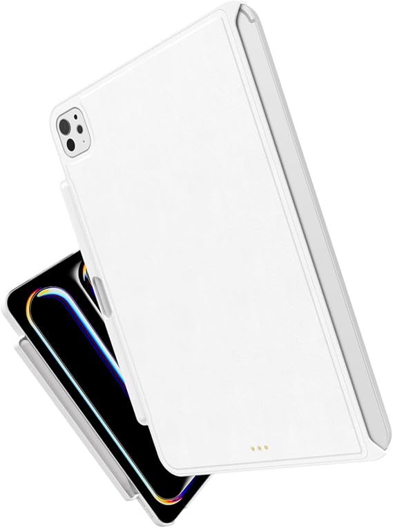 SWITCHEASY Case for iPad Pro 11" (M5 2025 / M4 2024, 6th/5th Gen), iPad Case fits Magic Keyboard with Graphene Heat Dissipation, Built-in Pencil Holder, Protective Cover, White 5.0