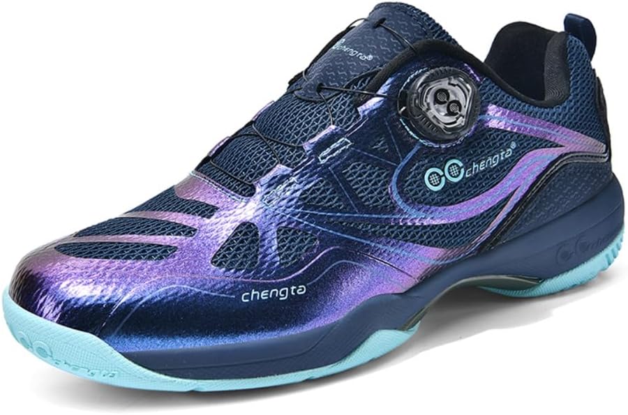 Badminton Shoes Lightweight Indoor Court Shoes Non-Slip Breathable Training Sneakers for Men Women