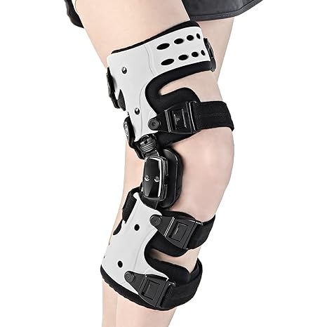 OA Unloader Knee Brace-Unloader Knee Brace for Osteoarthritis, Arthritis Pain, Cartilage Repair, Bone on Bone Knee Joint Pain, Lateral Degeneration Knee Support (Right White)