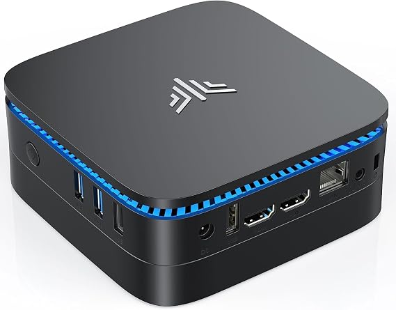 NiPoGi Mini PC, Intel N5030, Industry Ultra Mini, Max. 3.1 Hz, Mini PC, Win11 Pro, 12 GB + 256 GB