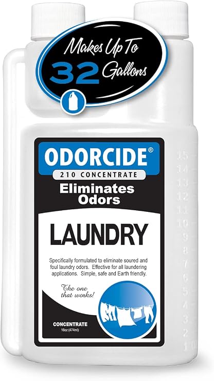 Odorcide Laundry Odor Eliminator Concentrate, Fresh Linen Fragrance, 16 oz