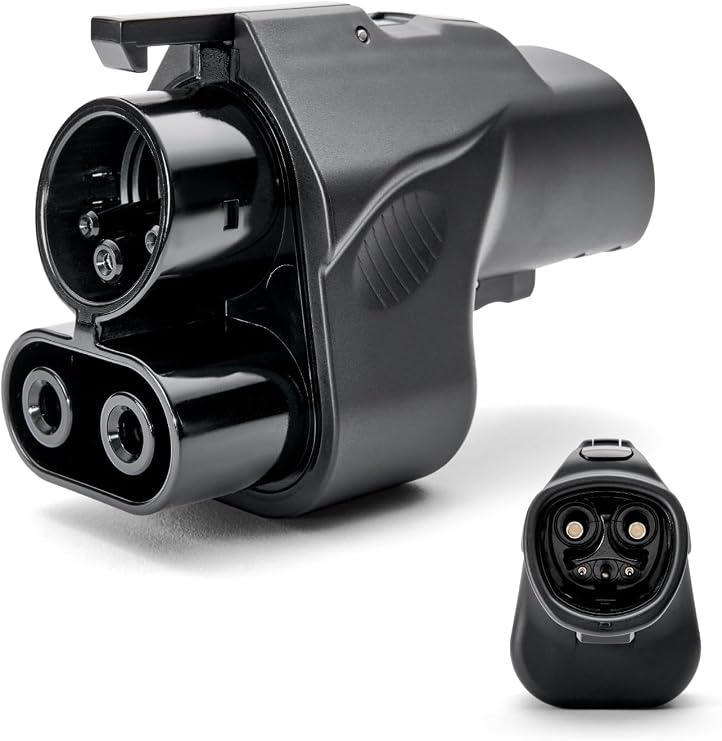 LENZ NACS to CCS1 Adapter, Access Tesla Superchargers, 500A, UL 2252 | DC Fast charge at Superchargers to 250 kW, 500A 1000V, SGS tested & listed, CCS1 EVs only, Travel Case, IP67 weatherproof