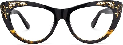Zeelool Womens Stylish Cat Eye Glasses Frame with Clear Lens Pamela VFP0165