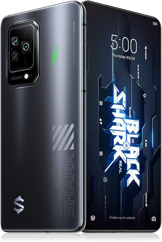 Black Shark 5 Gaming Phone, Xiaomi 5G Unlocked Cell Phone, Android Mobile Phones, |8+128GB | 144Hz Display | 120W Fast Charging Global Version- Black