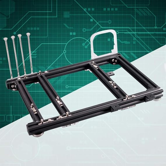 M-ATX MATX ITX Computer Open Air Case Bracket Aluminum DIY Bare Frame, Personality DIY Chassis Bracket Open Chassis,PC Test Bench(Black)