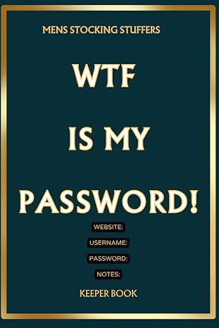 Mens Stocking Stuffers: Password Keeper Book For Website Address, Username Your Online Accounts Funny Gag Gift Idea