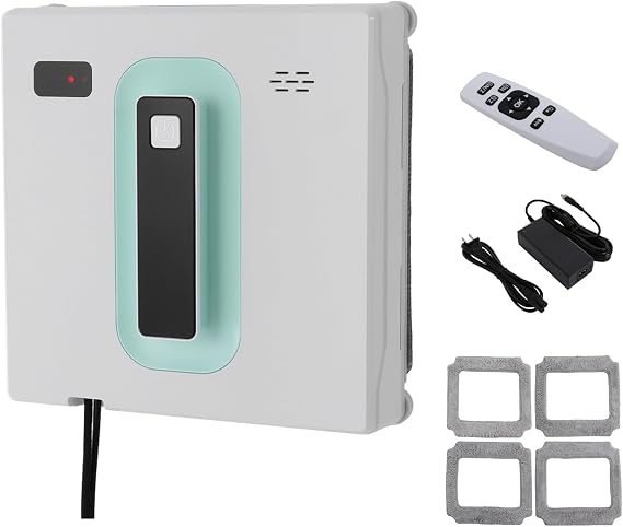 Automatic Window Cleaning Robot, Robot Window Cleaner with Remote & APP Control, Glass Cleaners with 3 Cleaning Mode for Homes, Office Buildings, High-Rise Buildings