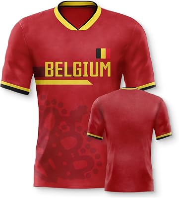 Mens Soccer Jersey Shirts Flag Polka Dot Pattern Uniforms Fashion Shirts Gifts for Soccer Fans Men S-3XL