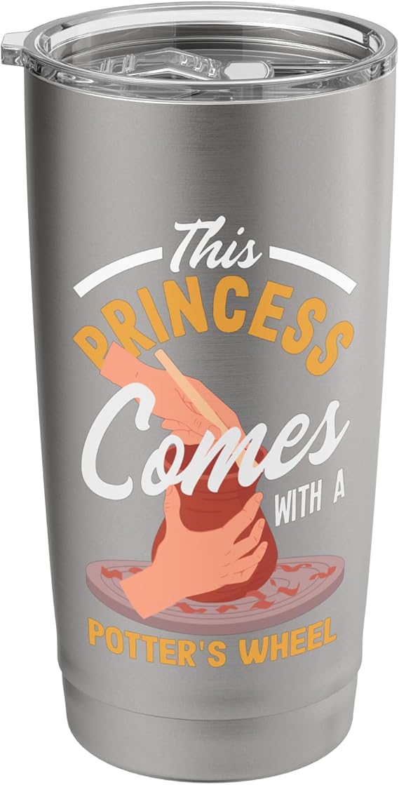This Princess  With A Pottery Wheel Stainless Steel Insulated Tumbler