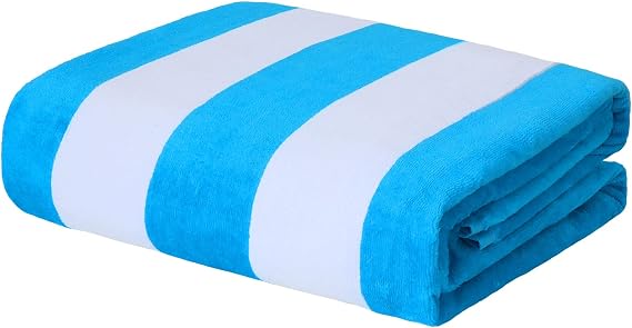 Exclusivo Mezcla 100% Cotton Pool Beach Towel, Oversized Stripe Towel