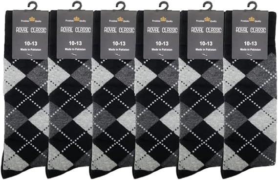 Groomsmen Dress Socks - Mens Argyle dress socks - Wedding Socks - DRESS SOCKS Size 10-13 (6-Pairs)