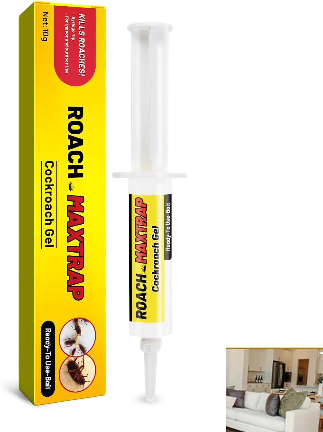 Cockroach Control,Ready to Use Cockroach Killer,Powerful Cockroach Repellent Insect Roach Killer,Cockroach Killers Gel Bait
