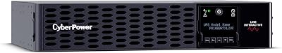 CyberPower PR1000RTXL2UC Smart App Sinewave UPS Battery Backup and Surge Protector, 1000VA1000W, 8 Outlets, 2U RackTower, AVR, Built-In Cloud Monitoring, EBM Option, UL Certified