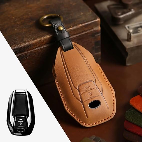 Car Smart Key fob Protector Key Box Key Fob Shell Accessories Keyless Entry Remote Control Attachment fob Holder Key Sleeve,for MAXUS G50 D60 G20 MAXUS (Brown)