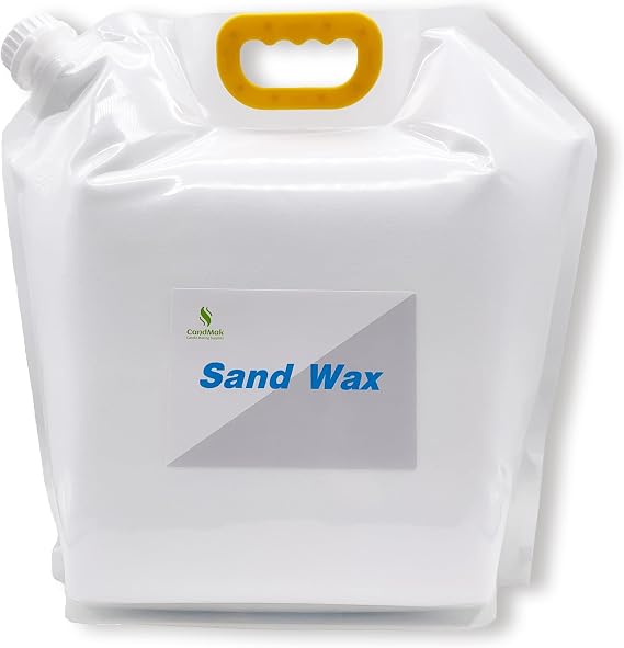 CandMak Candle Sand Wax, Pearled Candle with 100 Wicks for Sand Candle Making (10 lbs)