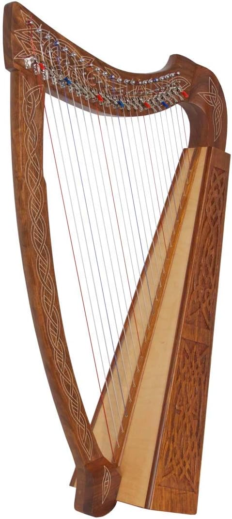 Roosebeck 22-String Heather Harp w/Full Chelby Levers - Knotwork