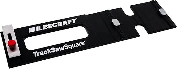 Milescraft 1410 Track Saw Square Track Saw Rail Square Guide, 90 Degree Cuts from Edge, Auto-Align, Rip Full Sheets Straight and Square, Fast Adjust, Exclusive for Milescraft 1409 TrackSawGuide