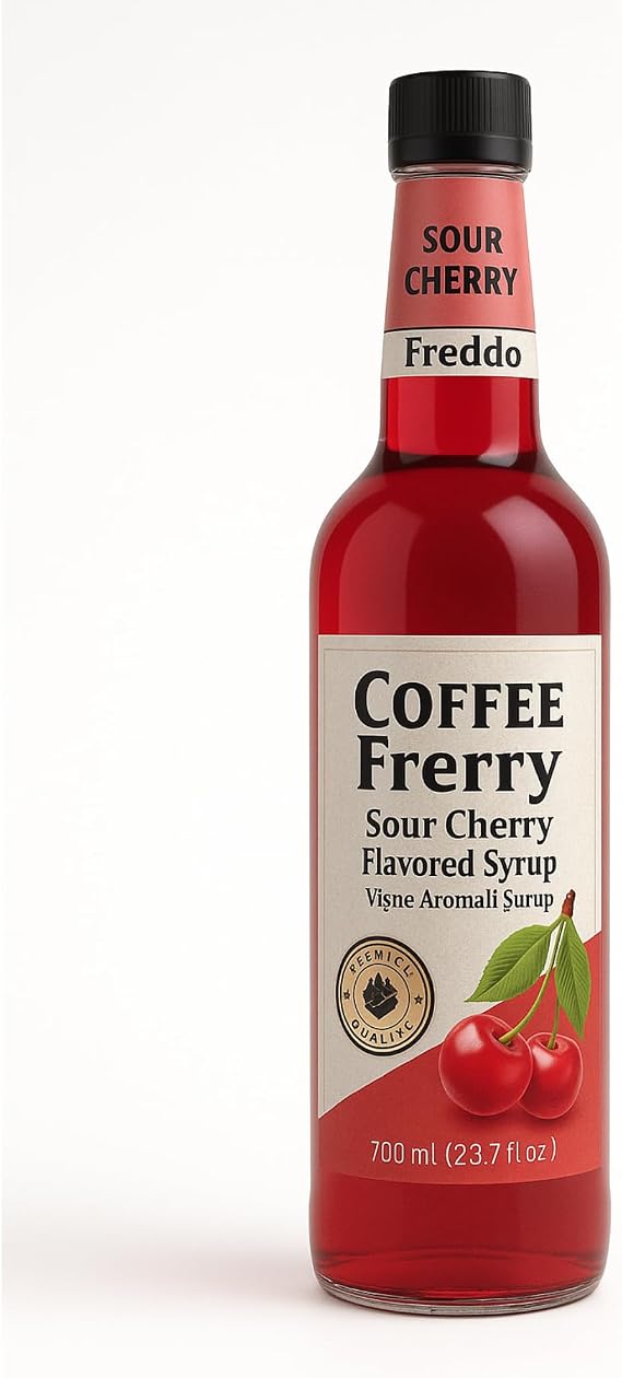 Kahve Şurubu Aroması, Kahve Şurupları, Fitre Kahve, Espresso 750 ml (Vişne Aromalı)