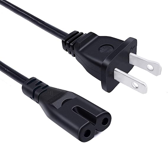 Power Cord Replacement for Roomba Home Base Charging Dock 960 980 985 980 690 675 677 614 620 645 650 670 671 770 805 860 880 890 891 500 600 700 800 Series 8Ft 2 Prong Power Cord AC Cable