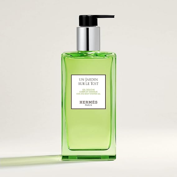 Hermes Un Jardin Sur Le Toit Hair and Body Shower Gel, 6.5 Ounce (Refillable)