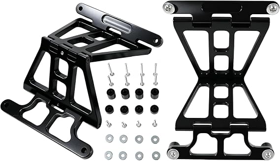 KXZ Aluminum Saddlebag Lid Anti Over-Rotation Stoppers for Harley Touring Models 20142026, Replace Weak OEM Lid Tether Straps