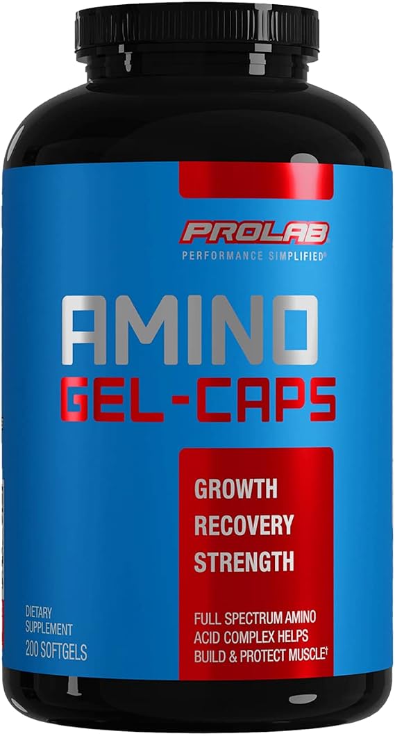 Prolab Amino Gel-Caps, Essential Amino Acids, High-Potency (200 Softgels)