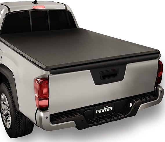 Soft Tri-Fold Tonneau Cover Truck Bed Compatible with 2005-2026 Nissan Frontier & 2009-2012 Suzuki Equator 5FT/59.5inch |for Models with or Without The Deck Rail System|