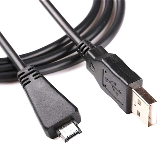 Replacement VMC-MD3 USB Data Sync Transfer Cable USB 2.0 Charging Cord Lead Compatible with Sony Cyber-Shot/Cybershot Digital Camera DSC-W350D W360 W380 W390 W570 TX100 TX66 and More (3.3ft/Black)