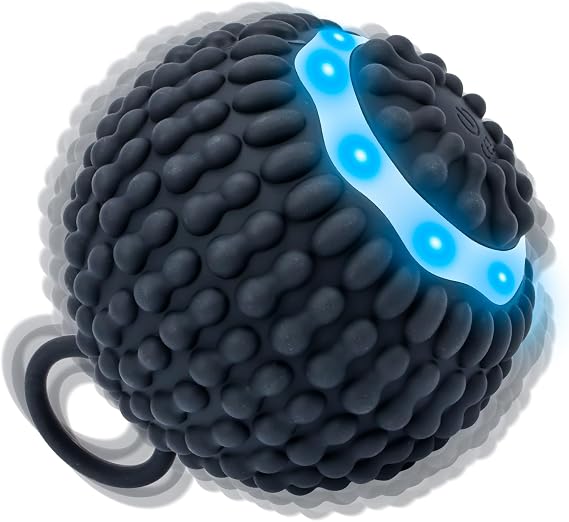 Yitrust 4 Speed Vibrating Massage Ball Rechargeable Vibration Therapy Ball for Hand Tremor & Parkinson's Support - Physical Therapy Massage Device Elderly-Friendly Design