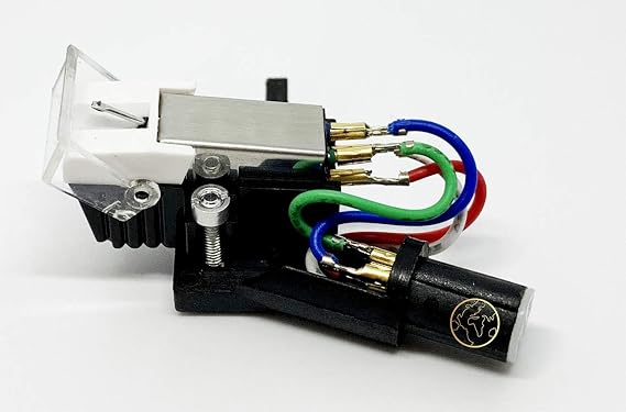 Headshell, Chrome mount cartridge, needle, stylus for JVC L-F41, ALA110, LA10, LA100, LA120, LA21, LA31, LAX3, LF210, QLA200, QLA220, QLA51, QLA75, QLF300, QLF320, QLF61, QLY55F, QLY66F